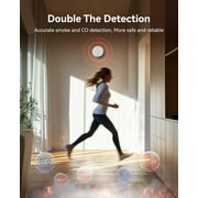 SITERWELL Smoke & Carbon Monoxide Detector Combo 10 Year Battery, UL217-9th, Reduced Nuisance Alarms, Bilingual Voice Alerts, 2 pack