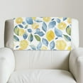 thumbnail image 2 of TSOVTHRID Lemon Leaf Watercolor Print Recliner Headrest Cover Non Slip Protective Couch Chair Head Protector for Sofa Stain Resistant Head Rest Cover for Recliner 17x27 in, 3 Pieces, 2 of 7