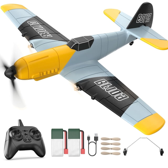 Avión de control remoto RC Plane DEERC BF-109 de 3 canales