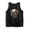 thumbnail image 4 of Tank Tops for Women Summer Casual Printed Fashion Tops Short Sleeved Round Neck Loose Sleeveless Graphic Tees, 4 of 5