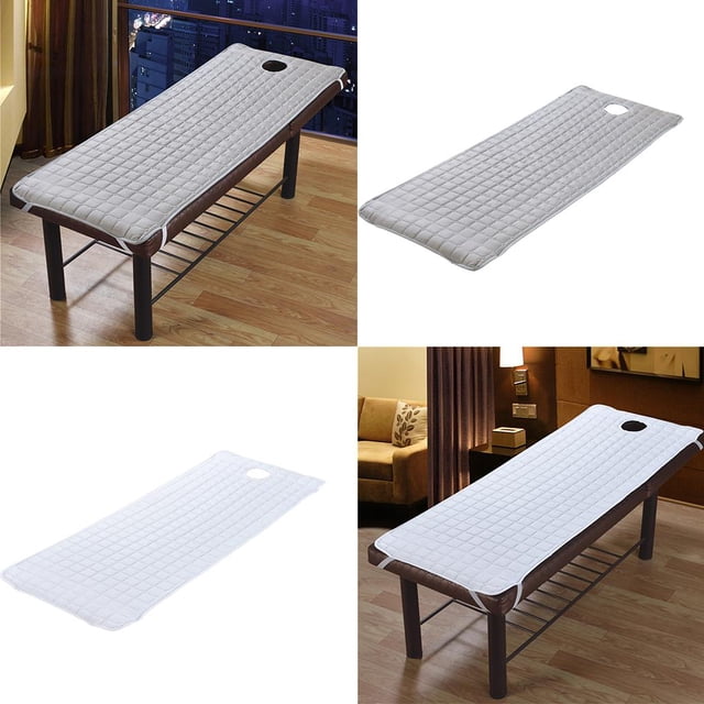 2pcs Espesar de Cubierta de cama Sábana Colchón Cómodo patrón de cuadrícula, con orificio para respirar y Diseño de banda de sujeción 75x3 Macarena Cubierta de sábana de mesa de masaje