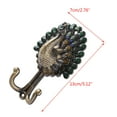 thumbnail image 2 of CIYISON Vintage Peacock Hook Wall Towel Hook for Bathroom Zinc Alloy Coat Hooks Rustproof Hanger Kitchen Hardware Racks, 2 of 18