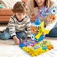 thumbnail image 6 of 46Pieces Electric Gear Building Blocks Sets, 3 in 1 Castle Building Toys with Dinosaur Stickers for Kids Ages 3+ (Not Included Battery), 6 of 11