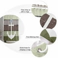 thumbnail image 5 of 54x78 Inch Shower Curtain Decorative Nautical Anchor Bathtub Bath Curtains Fabric Waterproof Bathroom Decor Farmhouse Sage Green Brown Wooden Grain Small Stall Shower Curtain Set with 12 Hooks, 5 of 6