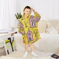 thumbnail image 6 of Pumpkin Halloween Pattern Design Wearable Blankets Hoodie Oversize Sherpa Wearable Soft Blanket Warm Cozy 3-14 Age, 6 of 7