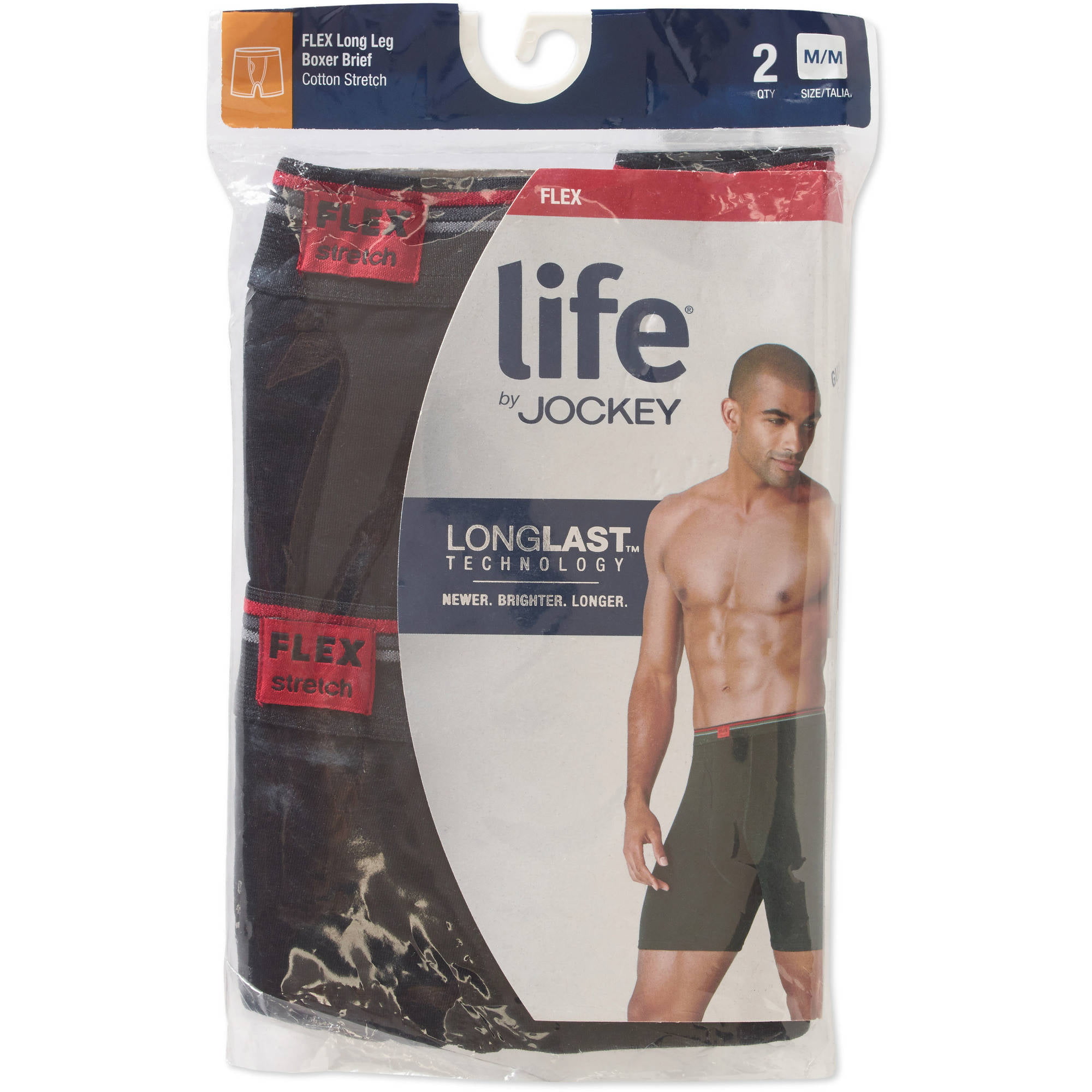 Buy Jockey Life Men's 2-Pack Flex Cotton Stretch Boxer Briefs - Long Leg  Online at desertcartLuxembourg