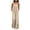 Khaki, variant on Womens Casual Loose Jumpsuits Summer Boho Ruffle Wide Leg Flowy Rompers Sleeveless Overalls with Pockets
