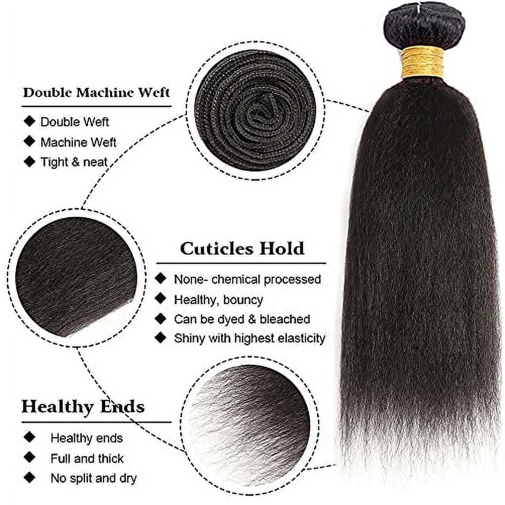 ChicRosa Glueless Kinky Straight Lace Front Wig 100% Human Hair R6-RIKS