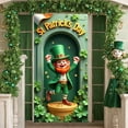 thumbnail image 3 of Green Theme Welcome Banner Gold Heart Pattern Gnome Backdrop Sunflower Design Clover Sunflower Background for Home Decoration Spring Celebration Welcome Event, 3 of 9