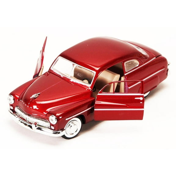 1949 Mercury Eight Coupe, Red - Motormax 73225 - 1/24 scale Diecast Model Toy Car