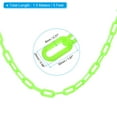 thumbnail image 2 of Unique Bargains 0.3' Diameter 5Ft Length Plastic Chain Barrier Safety Link Chain Stanchion for Crowd Control, Green, 2 of 5