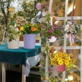 thumbnail image 4 of NOGIS 10 Pack 4" Metal Hanging Flower Pots, Railing Planter, Small Hanging Planter for Outside Outdoor Fence, Deck and Rail, 4 of 7