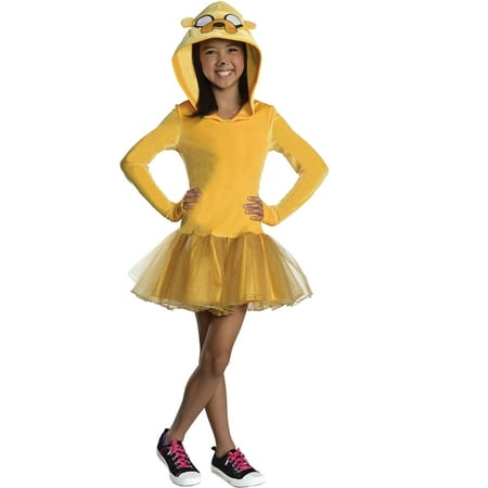 Girls Adventure Time Jake Hooded Costume