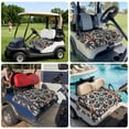 thumbnail image 6 of Golf Cart Seat Covers for 2 Seater, Brown Teal Boho Soft Microfiber Cart Seat Towel Blanket, Ethnic Rustic Abstract Flowers Absorbent Breathable Non Slip Bench Seats Protector for Golf Course 51"x31", 6 of 9