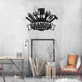thumbnail image 3 of Craftnamesign Custom Grandpa Garage Metal Wall Art, Personalized Father Family Name Sign, 3 of 5