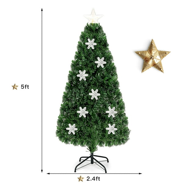 5 ft pre lit multicolor christmas tree deals