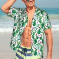 thumbnail image 7 of Susaid Cactus Plants Print Short Sleeve Shirts Button Down Casual Shirts Summer Beach Aloha Button Down Short Sleeve for Men ,XX-Large, 7 of 7