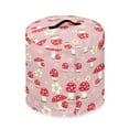thumbnail image 3 of Xoenoiee Pink Mushroom Floral Pattern Pressure Cooker Cover for 6 qt Instant Pot, Kitchen Appliance Dust Cover with Pockets for Rice Cooker Air Fryer Slow Cooker, 3 of 6