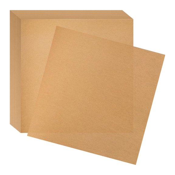 100 Pack Disposable Square Greaseproof Paper Non Stick Food Liners for Baking Frying and Air Fryer Cooking Essentials 8x8 Inch