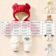 thumbnail image 4 of 12-18 Months Toddler Baby Boys Girls Snowsuits Hooded Romper Zipper Onsie Jumpsuit Outwear Jackets Little Kids Winter Clothes, 4 of 7