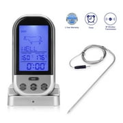 Meat thermometer: wireless roasting / grill thermometer, external XXL display, 8 types of meat (wireless meat thermometer)