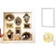 thumbnail image 1 of Toystoory Mini caja de silueta de museo DIY: añade recuerdos únicos y elegantes a la decoración del hogar con figuras doradas para bodas. Decoración del hogar blanco, 1 of 6
