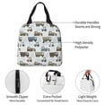 thumbnail image 3 of Rateoe Tractor and Dumper Pattern Insulated Lunch Bag with Thick Aluminum Foil Lunch Tote Bag with Front Pocket for Men and Women, Ideal for Work, School, Picnics, and Travel, 3 of 5