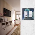 thumbnail image 5 of Yayeee Rocker Switch Wall Plate 1-Gang 4.6"x2.9" Home Decorative Outlet Cover, Blue Planet, 5 of 6