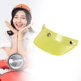 thumbnail image 4 of Almencla Helmet Visor Peak 3 Snap Helmet Visor Protector for Retro Helmets Parts Yellow, 4 of 6