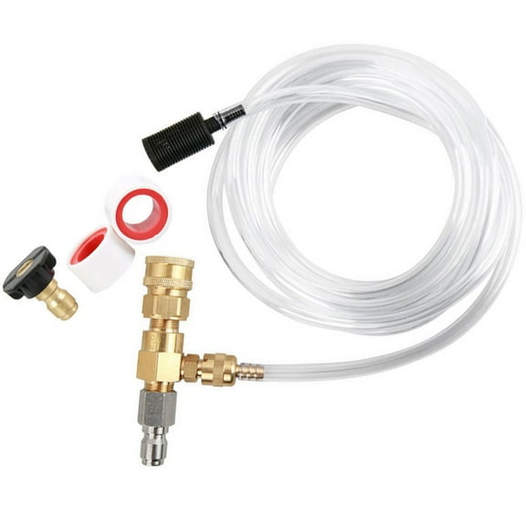 4000 PSI Pressure Washer Soap Injector Downstream Power Washer Chemical 3/8inch Quick Connector Cleaning Tool Accessories
