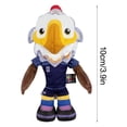 thumbnail image 2 of World Cup 2026 USA 4in Plush World Cup Gift Clutch Bald Eagle Mascot with Blue Uniform, Soft Collectible Toy for Fans, 2 of 8
