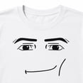 thumbnail image 4 of Smirking Face Graphic T-Shirt, Funny Meme Style Unisex Classic Tee, 4 of 9