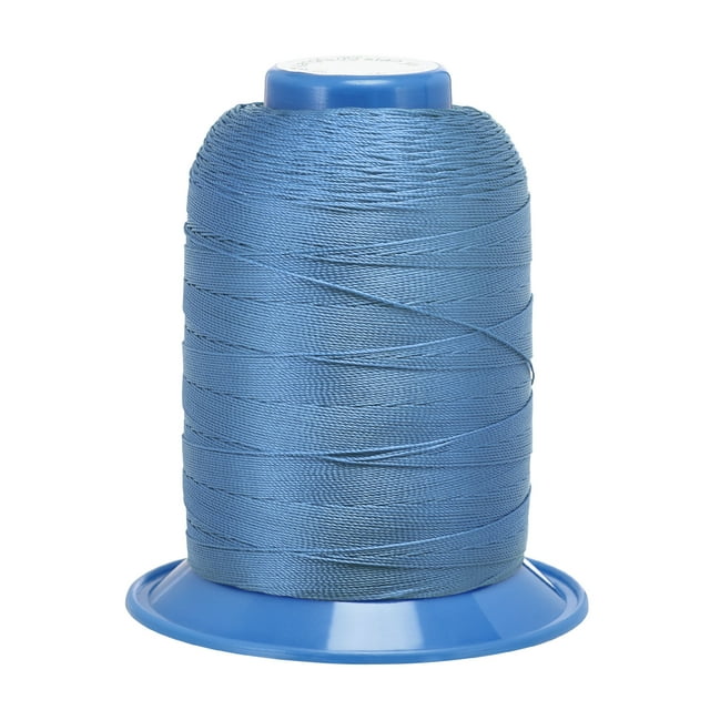Unique Bargains Fil de Polyester Bleu Collé, Extra Résistant 710 Verges
