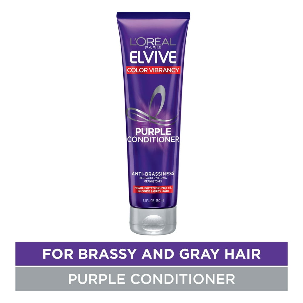 L'Oreal Paris Elvive Color Vibrancy Purple Conditioner, Color Treated