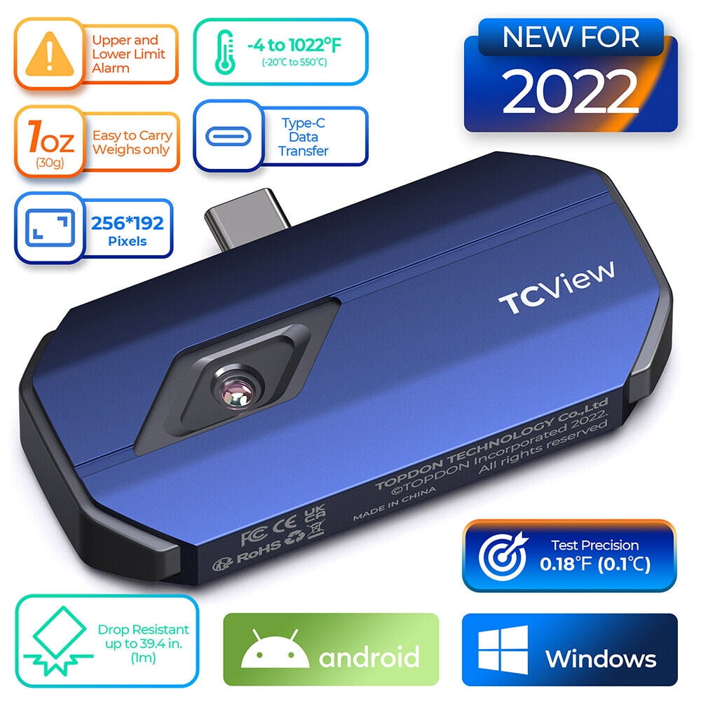 Thermal Imaging Camera, TOPDON TC001 256x192 IR High Resolution Thermal
