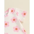 thumbnail image 7 of Suealasg Toddler Baby Girls Clothes 6M 1T 2T 3T Short Sleeve Floral Print T-Shirts Tops + Elastic Waist Shorts Set Infant Girls 2Pcs Summer Casual Outfits, 7 of 7
