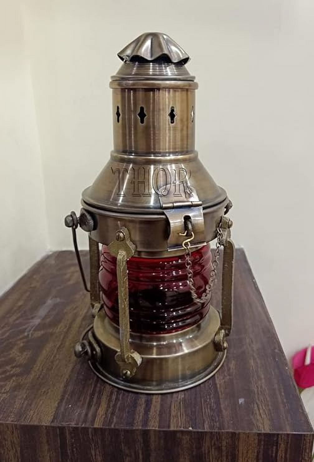Vintage Antique Oil Lamp Maritime Ship Lantern-Anchor Boat Light Lamp Decor Rustic Vintage Home Decor Gifts