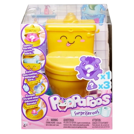 Pooparoos Gold Toilet Surpriseroos Figure (Styles May Vary)