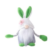 Easter Bunny Flower Faceless Gnomes Doll Plush Toy Ornaments Home Decoration