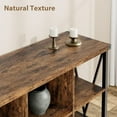 thumbnail image 3 of Console Table 62.2'' Narrow Sofa Table 8 Cube Storage Organizer Cabinet 3 Tier Long Sofa Table Behind Couch Entry Console Table with Storage for Entryway, Living Room, Foyer, 3 of 6