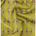 thumbnail image 1 of Soimoi Poly Georgette Fabric Deer Animal Fabric Prints by Yard 42 Inch Wide, 1 of 5