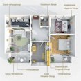 thumbnail image 3 of Shower Tension Bar Curtain Rod Without Drilling Rod Stainless Steel Telescopic Bar 55-85cm, Curtain Rod Without Drilling, 3 of 5