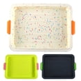 thumbnail image 3 of Toystoory Bandeja para hornear pasteles de brownie Bandeja para hornear pasteles antiadherente de silicona Molde para resistente al calor con Herramientas y accesorios para hornear verde Toystoory HA8484-01B, 3 of 6