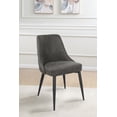 thumbnail image 2 of Cosmo Upholstered Dining Side Chair Grey (Set of 2), 2 of 11