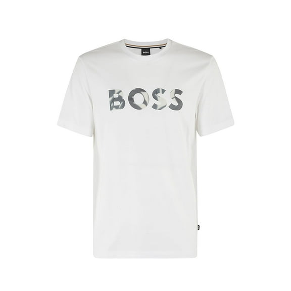 Hugo Boss Men's Thompson 15 Short Sleeve Crew Neck T-Shirt, White