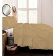 thumbnail image 2 of DNG Creations 1 Piece Ruffle Ribbon Design Comforter ( Twin/Twin XL Size ) Ultra Soft All-Season 550 GSM 800 Threads Count,100% Egyptian Cotton - Solid Taupe Colour, 2 of 5