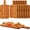 Carbonized Bamboo, variant on 6 Pcs Wood Cutting Board with Handle 16.1 x 4.7 Inch Acacia Bamboo Wooden Serving Kitchen Chopping Boards for Pizza, Bread, Cheese, Charcuterie, Fruit, Vegetables(Narrow Bamboo)