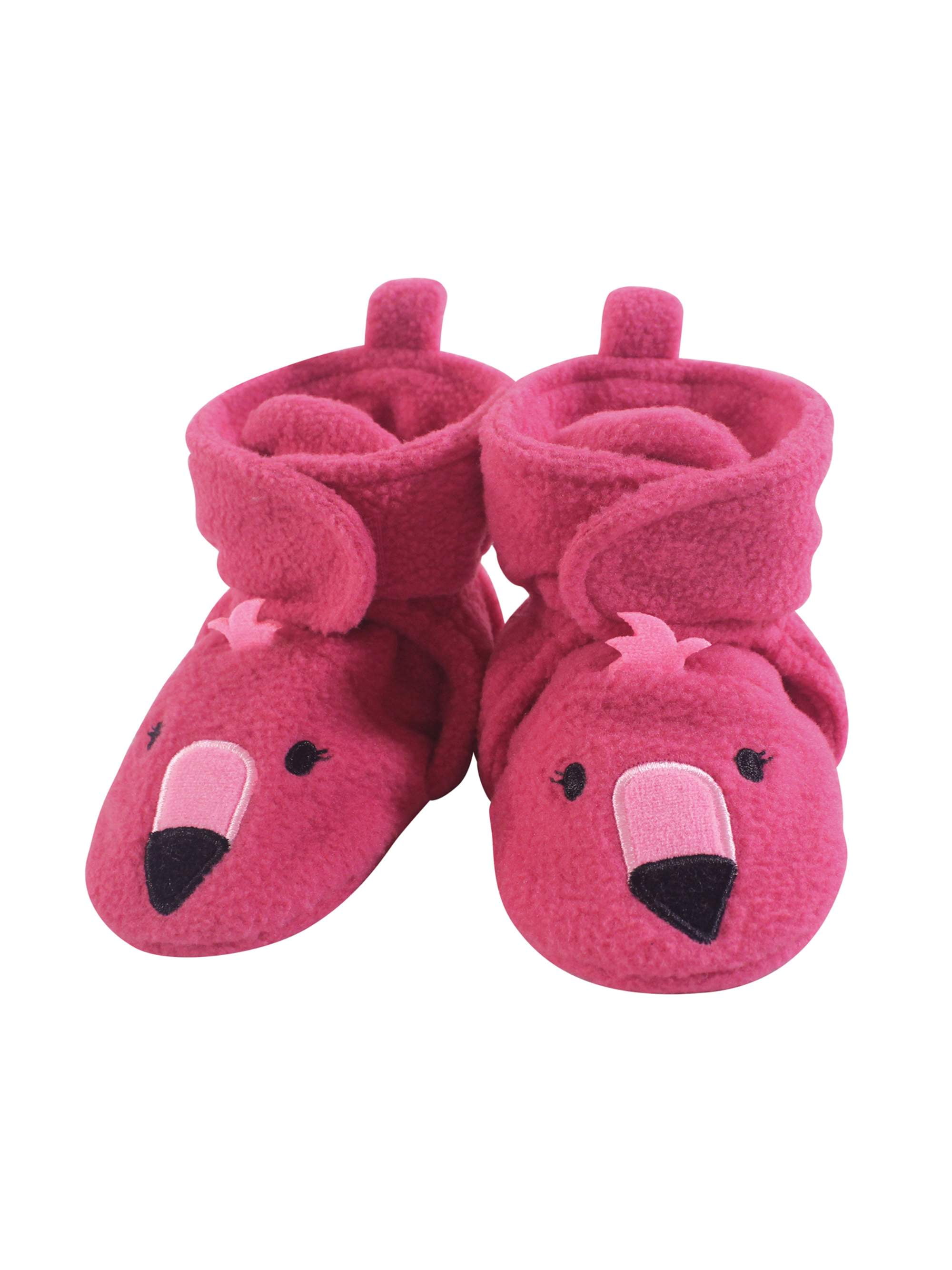 Hudson Baby - Cozy Fleece Booties with Non Skid Bottom (Baby Girls ...