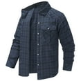 thumbnail image 5 of LIaqionyy Flannel Shirts for Men Plaid Shirt Casual Button down Long Sleeve Soft Christmas Tops with Pocket, 5 of 7