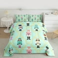 thumbnail image 2 of Castle Fairy Teens Cartoon Nutcracker 3-Piece Full Size Comforter Sets,Geometric Plaid Bedding Comforter Set,Merry Christmas Lightweight Bedding Sets,Breathable Home Decor, 2 of 8